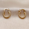 Oro Laminado Small Hoop, Gold Filled Style Polished, Golden Finish, 02.196.0285.15
