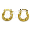 Oro Laminado Small Hoop, Gold Filled Style Polished, Golden Finish, 02.196.0285.15