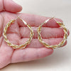 Oro Laminado Medium Hoop, Gold Filled Style Polished, Golden Finish, 02.196.0288.40