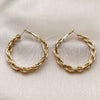Oro Laminado Medium Hoop, Gold Filled Style Polished, Golden Finish, 02.196.0288.40