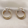 Oro Laminado Small Hoop, Gold Filled Style Polished, Golden Finish, 02.196.0293.25