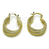 Oro Laminado Small Hoop, Gold Filled Style Polished, Golden Finish, 02.196.0293.22