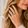 Oro Laminado Elegant Ring, Gold Filled Style Polished, Golden Finish, 01.381.0016 (One size fits all)