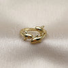 Oro Laminado Elegant Ring, Gold Filled Style Dolphin Design, Polished, Golden Finish, 01.381.0017 (One size fits all)