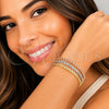 Oro Laminado Trio Bangle, Gold Filled Style Polished, Tricolor, 07.170.0080.06 (Thickness, Size 6 (2.75 Diameter))