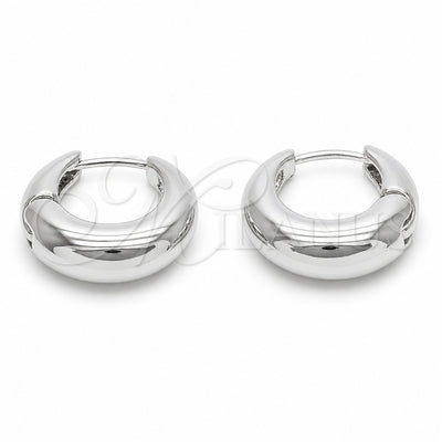 Rhodium Gold Filled Small Hoop, Polished, Rhodium Finish, 02.170.0610.20