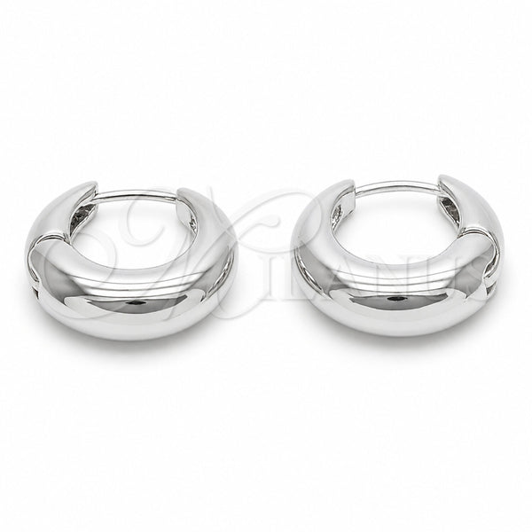 Rhodium Gold Filled Small Hoop, Polished, Rhodium Finish, 02.170.0610.20