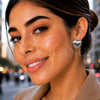 Rhodium Gold Filled Leverback Earring, Heart Design, Polished, Rhodium Finish, 02.170.0613