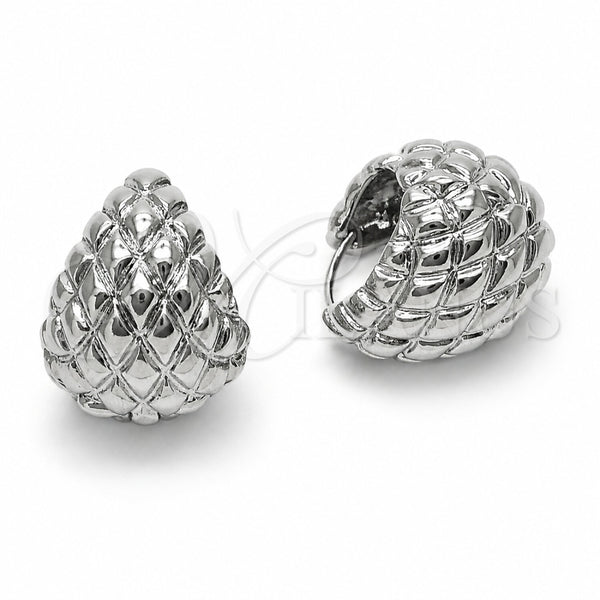 Rhodium Gold Filled Huggie Hoop, Polished, Rhodium Finish, 02.170.0617.22