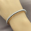 Rhodium Gold Filled Individual Bangle, Twist and Spiral Design, Polished, Silver Finish, 07.170.0023.1 (06 MM Thickness, One size fits all)