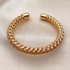 Oro Laminado Individual Bangle, Gold Filled Style Twist Design, Polished, Golden Finish, 07.170.0092 (Thickness, One size fits all)