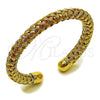 Oro Laminado Individual Bangle, Gold Filled Style Twist Design, Polished, Golden Finish, 07.170.0092 (Thickness, One size fits all)