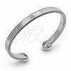Rhodium Gold Filled Individual Bangle, Polished, Rhodium Finish, 07.170.0094 (07 MM Thickness, One size fits all)