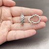 Rhodium Gold Filled Small Hoop, Matte Finish, Rhodium Finish, 02.170.0495.1.20