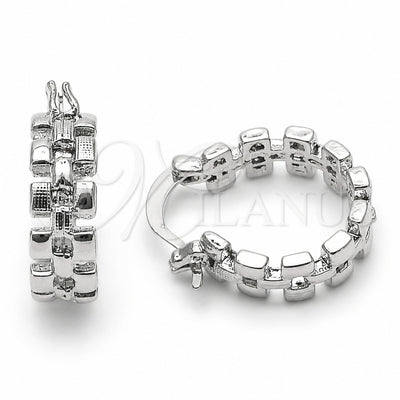 Rhodium Gold Filled Small Hoop, Matte Finish, Rhodium Finish, 02.170.0495.1.20