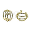 Oro Laminado Small Hoop, Gold Filled Style Twist Design, Polished, Golden Finish, 02.170.0620.25