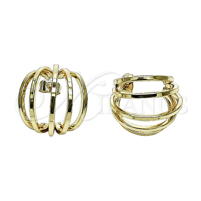 Oro Laminado Small Hoop, Gold Filled Style Polished, Golden Finish, 02.170.0621.22