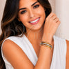 Oro Laminado Trio Bangle, Gold Filled Style Polished, Tricolor, 07.170.0095 (04 MM Thickness, One size fits all)