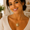 Oro Laminado Fancy Pendant, Gold Filled Style with White and Black Cubic Zirconia, Polished, Golden Finish, 05.341.0135