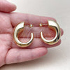 Oro Laminado Medium Hoop, Gold Filled Style Polished, Golden Finish, 02.468.0002.30