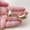 Oro Laminado Medium Hoop, Gold Filled Style Polished, Golden Finish, 02.468.0003