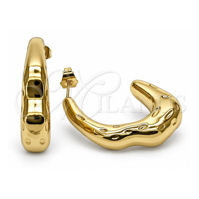 Oro Laminado Medium Hoop, Gold Filled Style Polished, Golden Finish, 02.468.0005.30