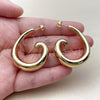 Oro Laminado Medium Hoop, Gold Filled Style Polished, Golden Finish, 02.468.0006.35