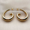 Oro Laminado Medium Hoop, Gold Filled Style Polished, Golden Finish, 02.468.0006.35