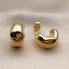 Oro Laminado Small Hoop, Gold Filled Style Polished, Golden Finish, 02.468.0009.20