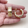 Oro Laminado Medium Hoop, Gold Filled Style Polished, Golden Finish, 02.468.0012.30