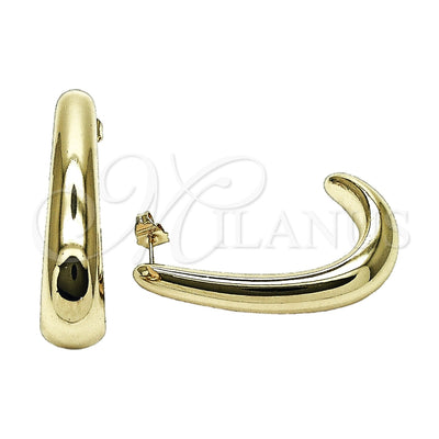 Oro Laminado Stud Earring, Gold Filled Style Polished, Golden Finish, 02.468.0013