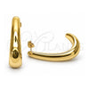 Oro Laminado Stud Earring, Gold Filled Style Polished, Golden Finish, 02.468.0013
