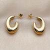 Oro Laminado Small Hoop, Gold Filled Style Polished, Golden Finish, 02.468.0015.15