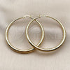 Oro Laminado Large Hoop, Gold Filled Style Hollow Design, Polished, Golden Finish, 02.213.0969.50