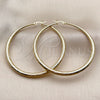 Oro Laminado Large Hoop, Gold Filled Style Hollow Design, Polished, Golden Finish, 02.213.0971.60