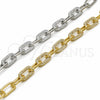 Rhodium Gold Filled Fancy Bracelet, Paperclip Design, with White Micro Pave, Polished, Rhodium Finish, 03.284.0070.1.08 (Thickness, 8 Inches Length)