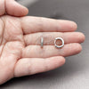Rhodium Gold Filled Huggie Hoop, with White Cubic Zirconia, Polished, Rhodium Finish, 02.267.0140.5.12