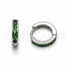 Rhodium Gold Filled Huggie Hoop, Polished, Rhodium Finish, 02.267.0143.6.12