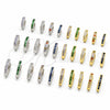 Oro Laminado Huggie Hoop, Gold Filled Style with Multicolor Cubic Zirconia, Polished, Golden Finish, 02.267.0143.9.12