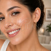 Oro Laminado Huggie Hoop, Gold Filled Style with White Cubic Zirconia, Polished, Golden Finish, 02.267.0144.14