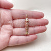 Oro Laminado Fancy Pendant, Gold Filled Style Fish Design, Red Enamel Finish, Golden Finish, 05.459.0075.1