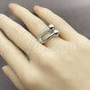Rhodium Gold Filled Multi Stone Ring, with White Micro Pave, Polished, Rhodium Finish, 01.438.0022.1 (One size fits all)