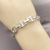 Rhodium Gold Filled Individual Bangle, Puff Mariner Design, Polished, Rhodium Finish, 07.341.0004.1 (Thickness, One size fits all)
