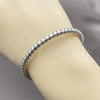 Rhodium Gold Filled Individual Bangle, Twist Design, Matte Finish, Rhodium Finish, 07.282.0105 (Thickness, One size fits all)