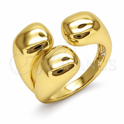 Oro Laminado Elegant Ring, Gold Filled Style Ball Design, Polished, Golden Finish, 01.282.0032 (One size fits all)