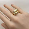 Oro Laminado Elegant Ring, Gold Filled Style Teardrop Design, Polished, Golden Finish, 01.282.0033 (One size fits all)