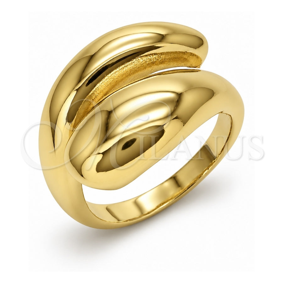 Oro Laminado Elegant Ring, Gold Filled Style Teardrop Design, Polished, Golden Finish, 01.282.0033 (One size fits all)