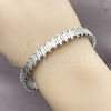 Rhodium Gold Filled Individual Bangle, Polished, Rhodium Finish, 07.282.0110 (Thickness, One size fits all)
