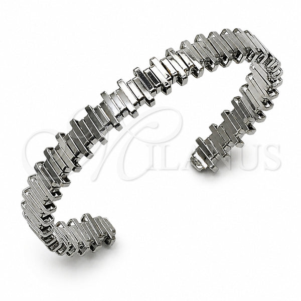Rhodium Gold Filled Individual Bangle, Polished, Rhodium Finish, 07.282.0110 (Thickness, One size fits all)