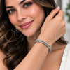 Rhodium Gold Filled Individual Bangle, Polished, Rhodium Finish, 07.282.0111 (Thickness, One size fits all)